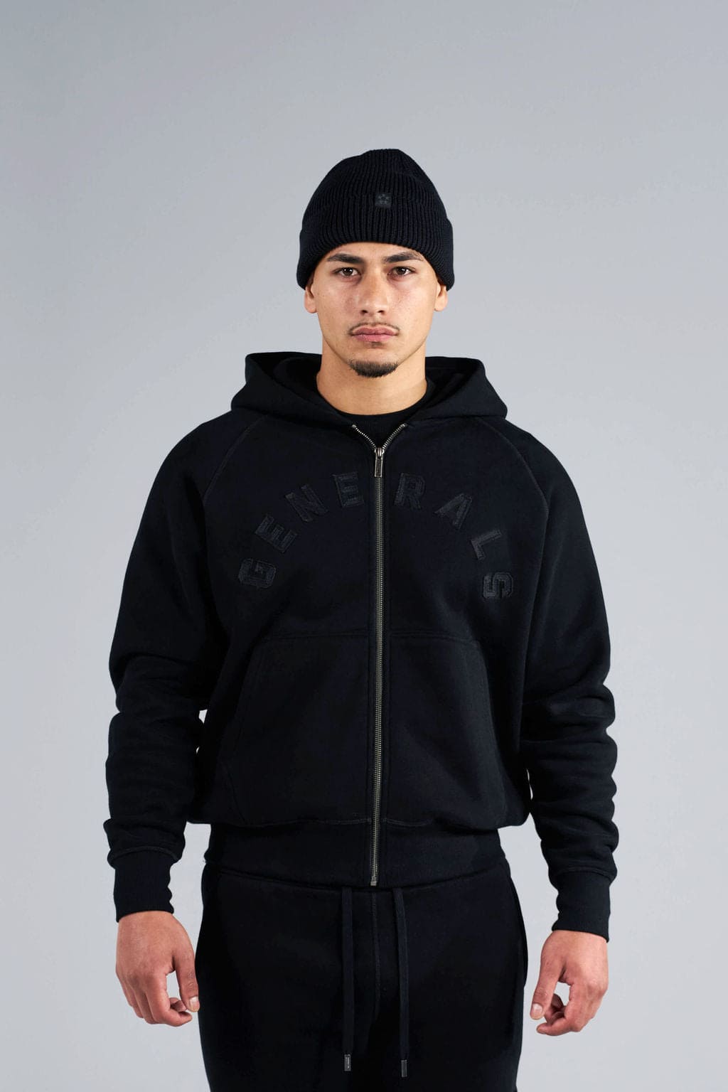 Generals Ribbed Beanie Jet Black