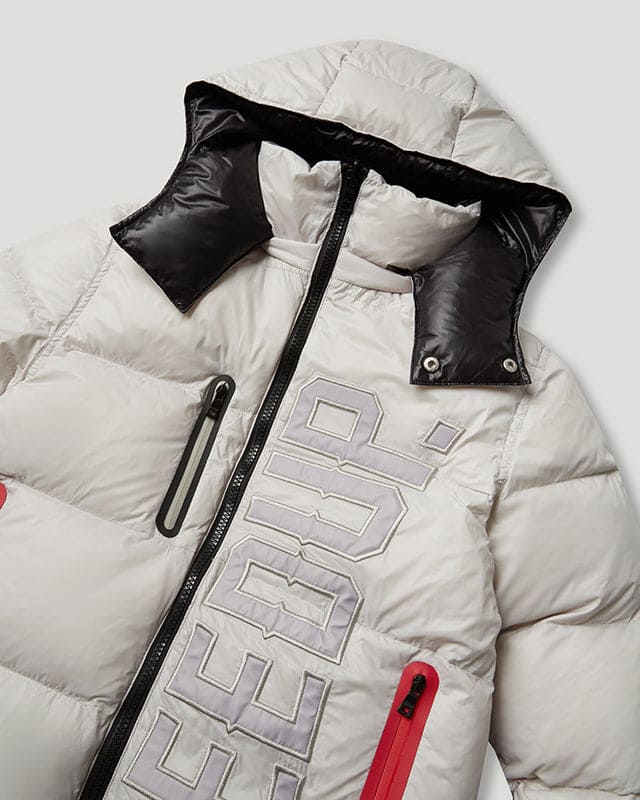 Core/Team Logo Reversible Puffer Jacket Grey/Black