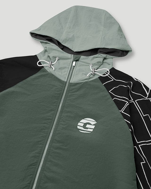Sportsman Windbreaker Moss Green/Black