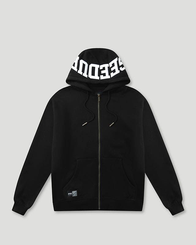 Team Logo Hooded Jacket Black