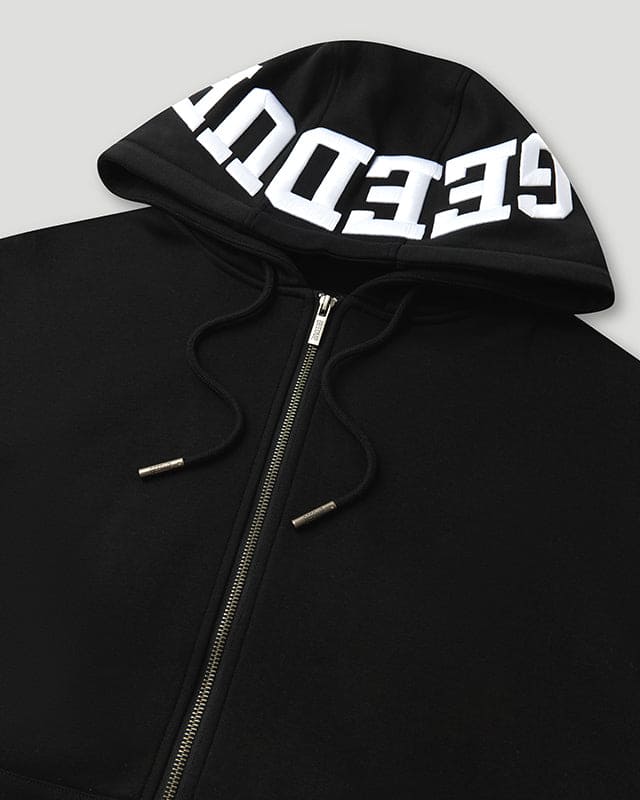 Team Logo Hooded Jacket Black