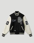 Geedup x Trapstar Letterman Jacket Black/White/Grey