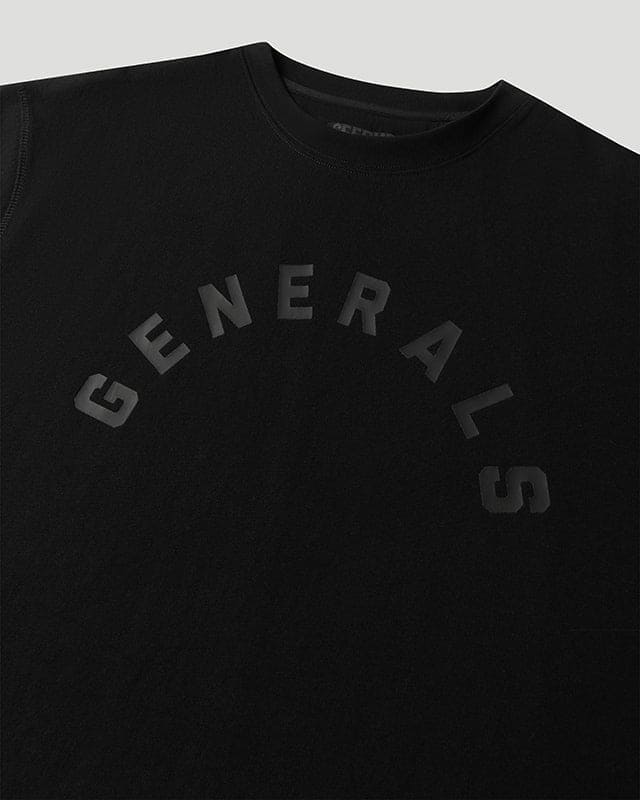 Generals Slim Fit T-Shirt Jet Black