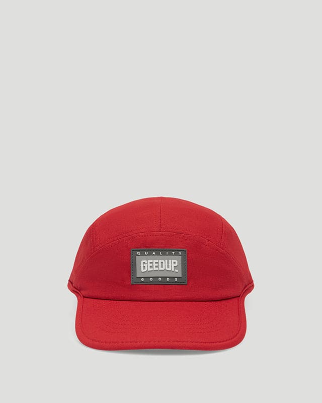 Core Logo Ripstop 5 Panel Hat Red