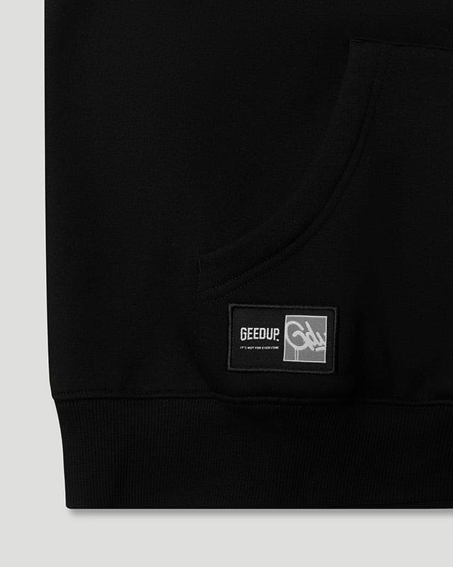 Team Logo Script Hoodie Black/Dusty Pink