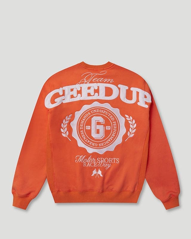 Team Geedup Crewneck Orange/White