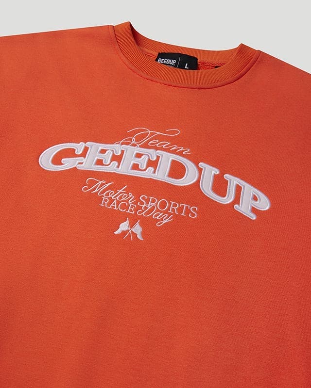 Team Geedup Crewneck Orange/White