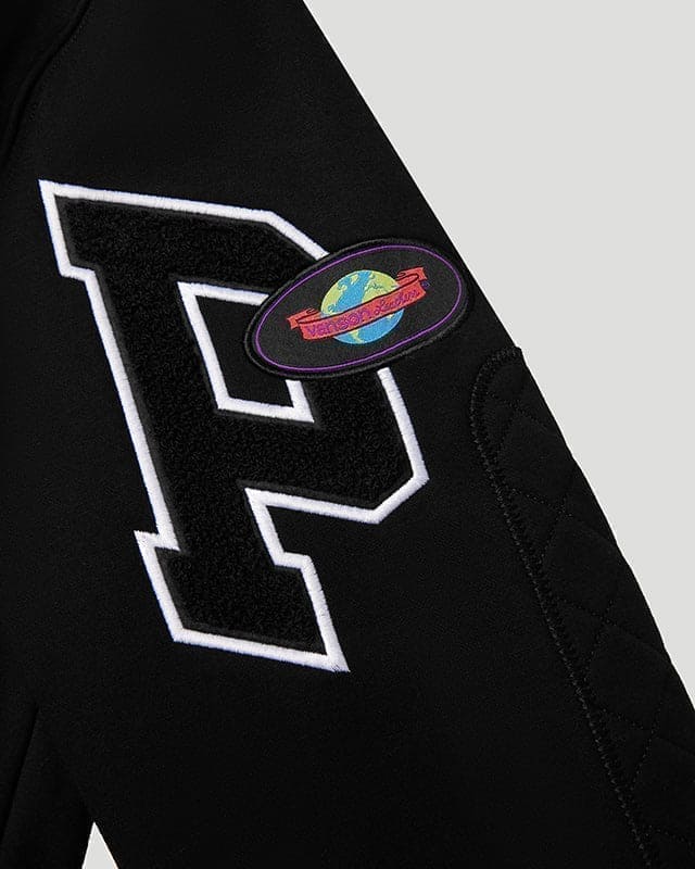 Team Logo x Vanson Hoodie Black