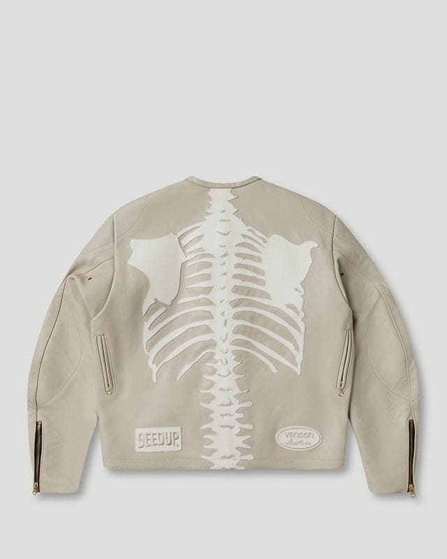 Geedup x Vanson Bones Jacket Bone/White