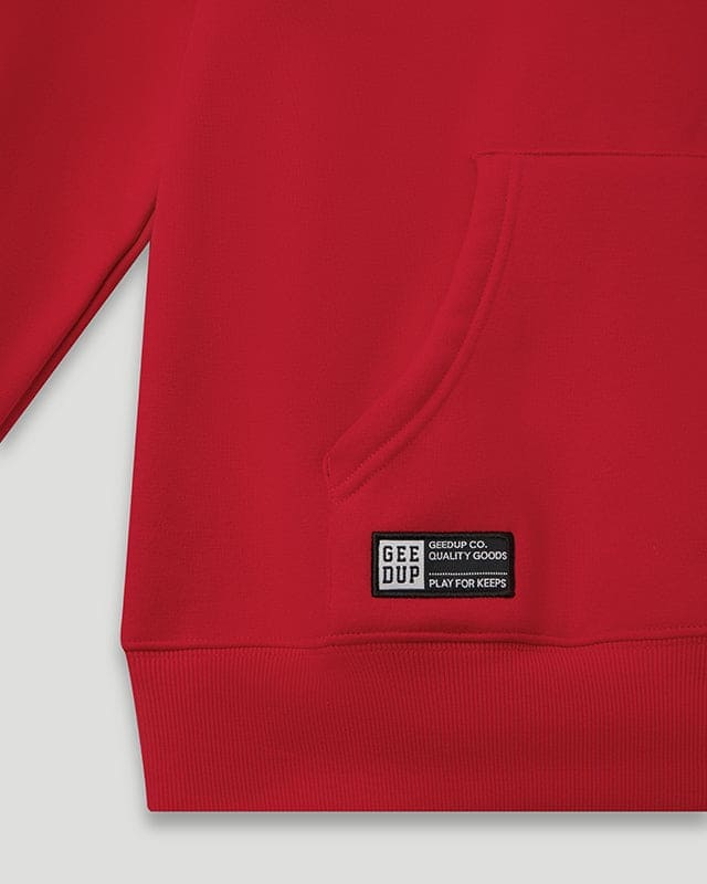 Team Logo/Handstyle Hoodie Tonal Red