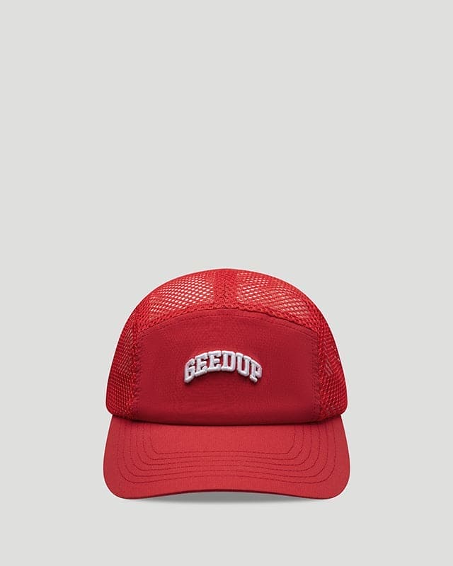 Team Logo Mesh Hat Red