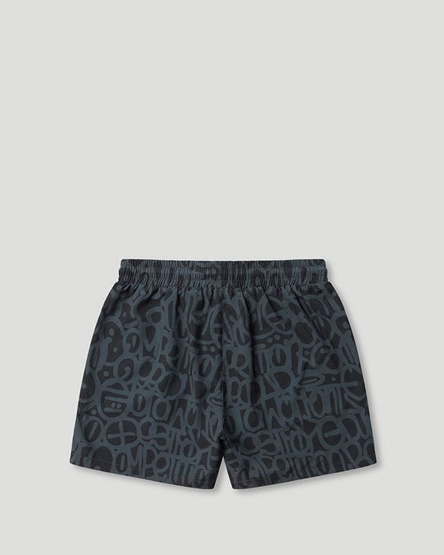 Handstyle Swim Short Black/Red